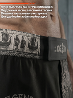 Шорты для MMA LEGENDA Варяги черные