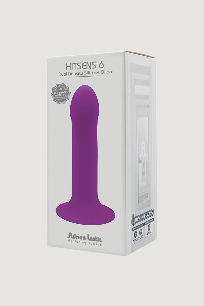 24063 / Дилдо на присоске с двойной плотностью ADRIEN LASTIC DILDO HITSENS DUAL DENSITY S06 Purple