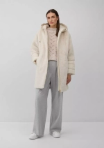 Стеганое пальто с капюшоном Black Label