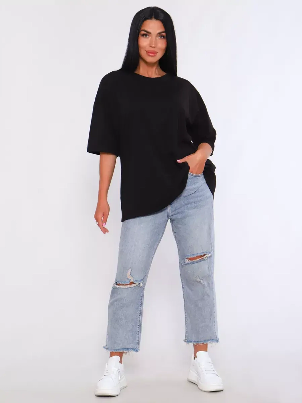 Футболка оверсайз больших размеров