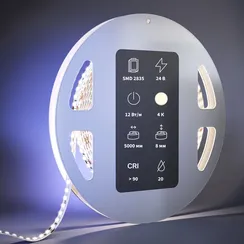 Светодиодная лента Ультра 24В 2835 12Вт/м 4000К 5м IP 20 201101 Led Strip 201101