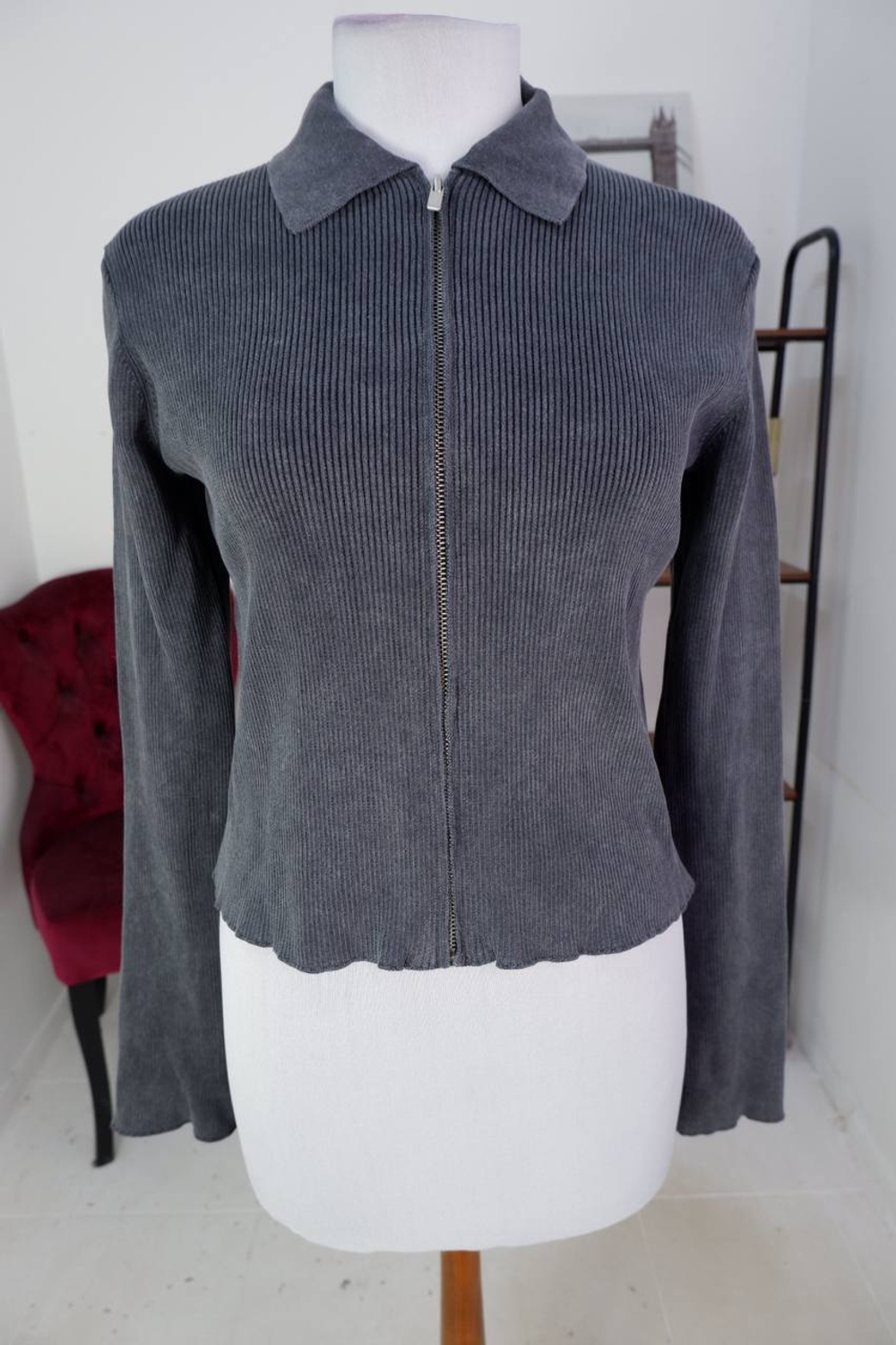 Кардиган Lime на молнии, маркировка L, визуально на 48 размер