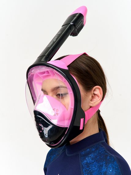 Маска полнолицевая Sargan Планета океан 2.0 черный/розовый