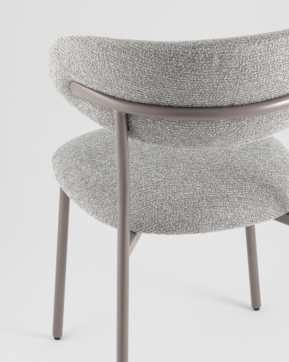 Стул обеденный Ayla серый серые ножки