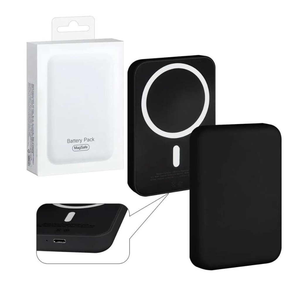Портативный аккумулятор MagSafe Battery Pack 5000 Mah (черный)