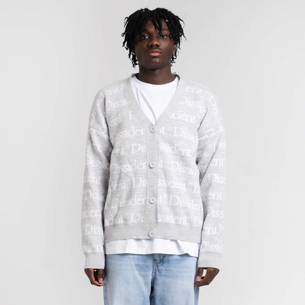 Кардиган Logo Pattern Серый - фото 2