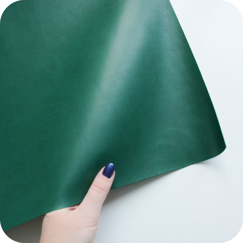 Кожзам переплетный матовый, зеленый