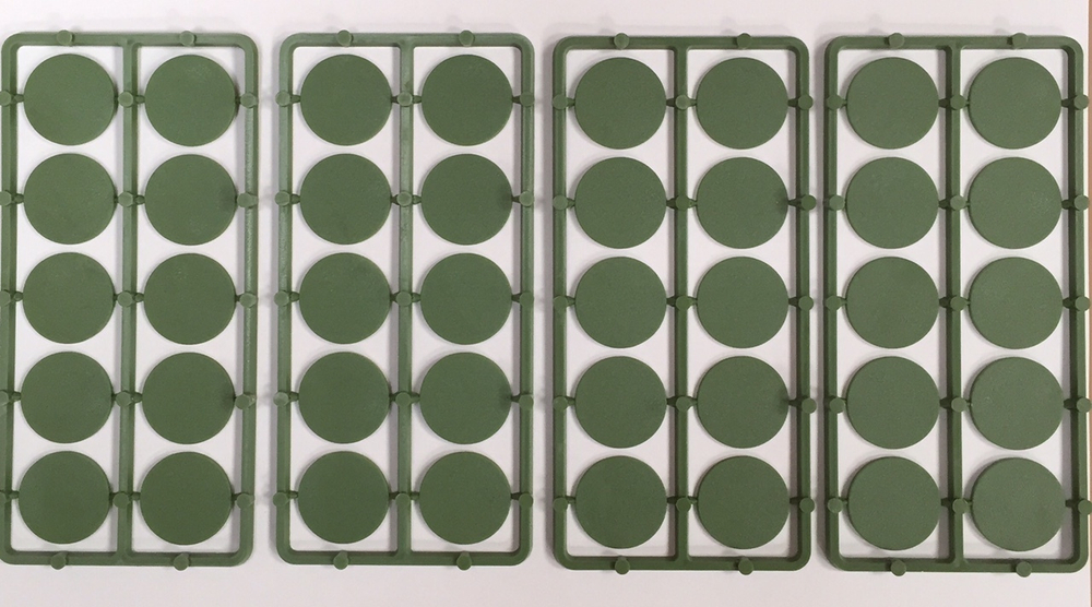 BASE13 25mm by 25mm Plastic Bases