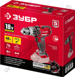 ЗУБР С1-18, 18 В, 40 Н·м, без АКБ, ударная дрель-шуруповерт (ДШУ-185)