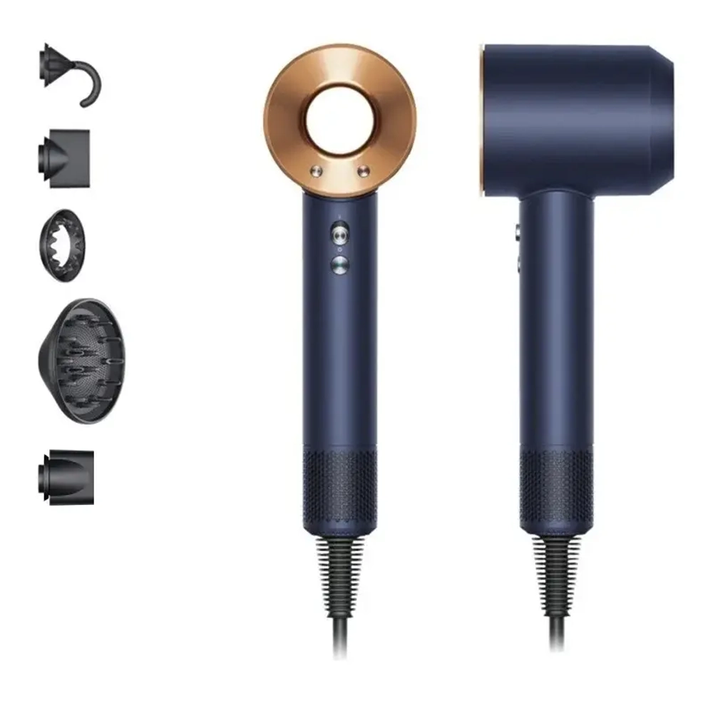 Фен Dyson Supersonic HD07, синий/медный (Prussian blue/Copper)