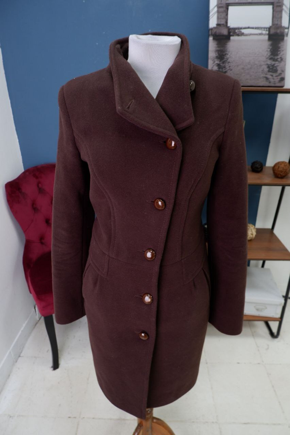 Пальто Lidia Sharm лаконичное 44 размер