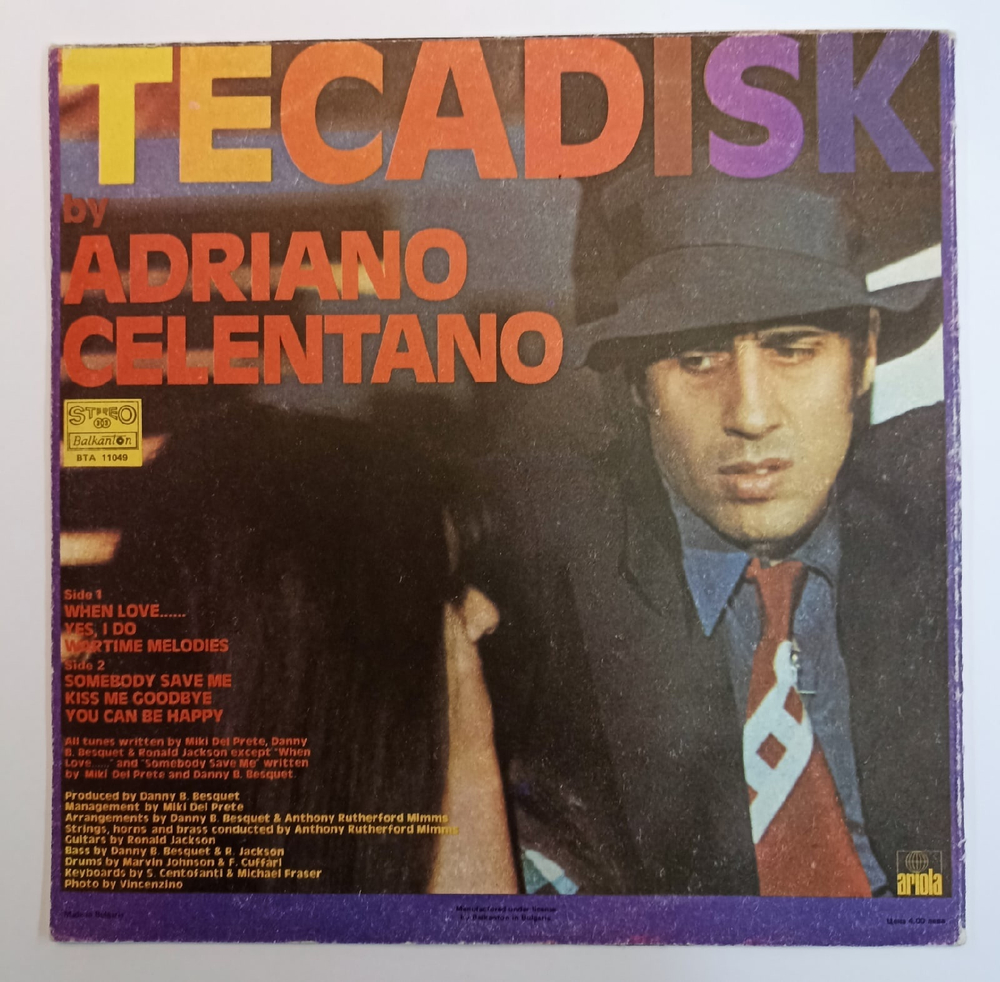 Adriano Celentano Tecadisk (Bulgaria)