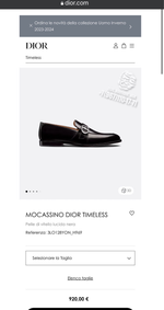 Лоферы Christian Dior