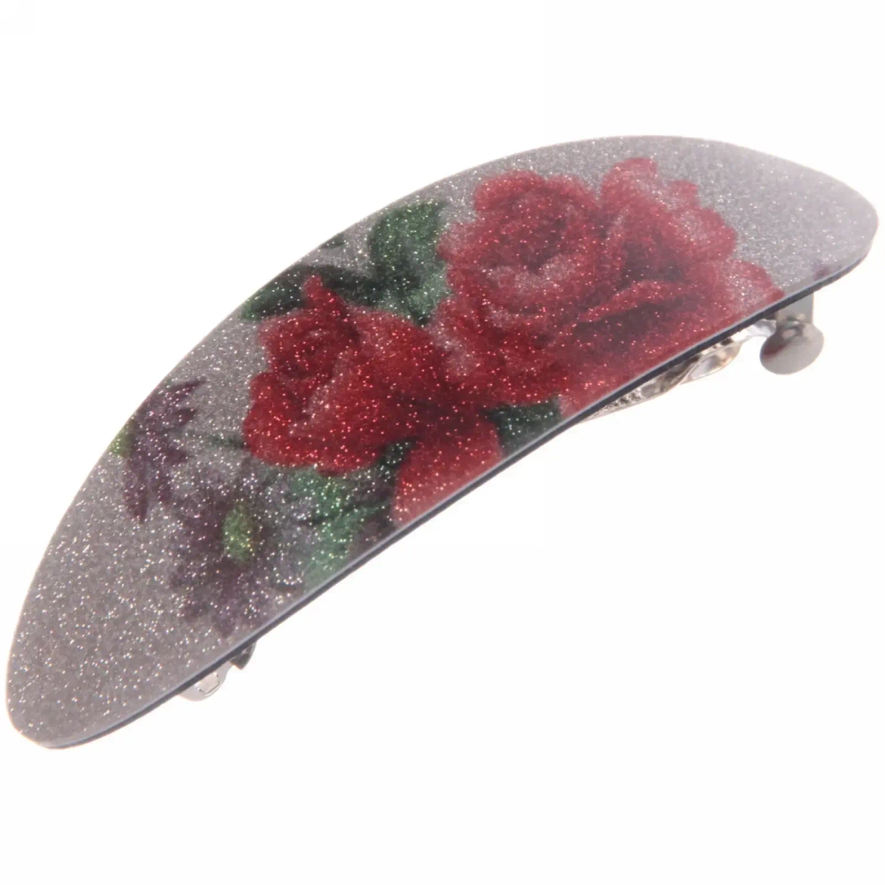 Заколка автомат «Women's style - Эмма», 9,5*2,5см, микс 6 цветов