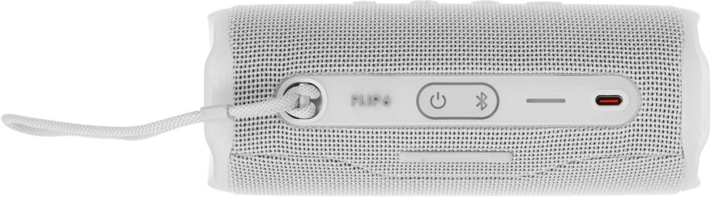 Колонка портативная JBL Flip 6, 30Вт, белый [jblflip6wht]
