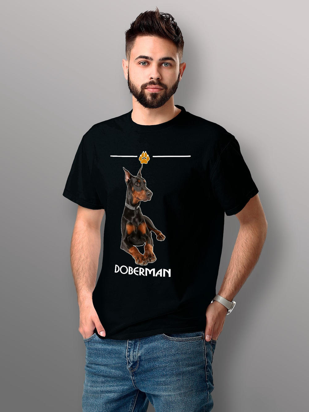 Футболка доберман