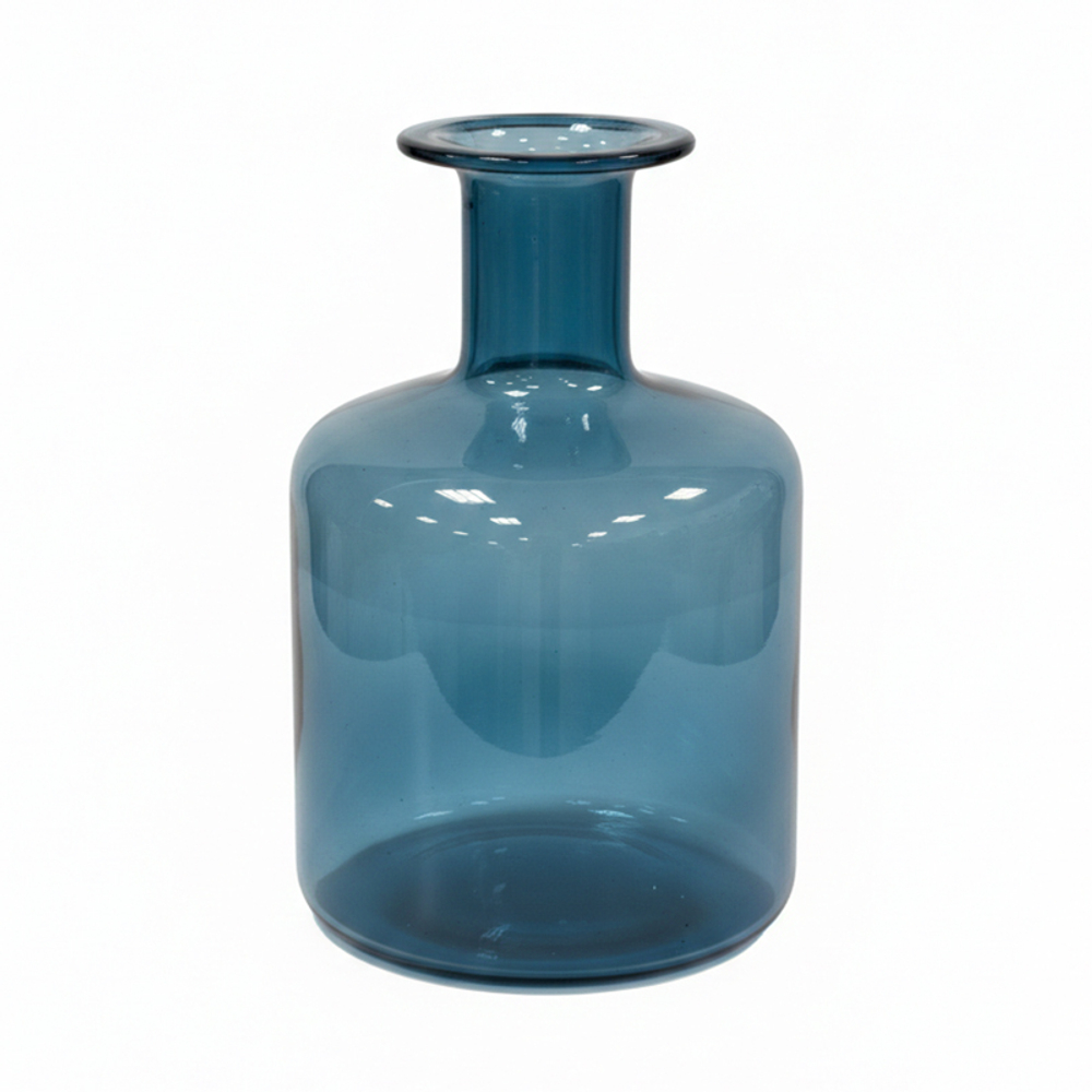 Ваза стеклянная Kanna, синий, стекло