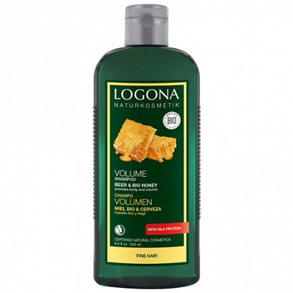 Шампунь для объема с Пивом и Медом 250 мл (LOGONA)
