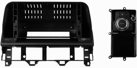 Магнитола для Mazda 6 GG 2002-2007, Atenza (джойстик в комплекте, рамка LUX) - FarCar монитор 12.3" 2K QLED на Android 14, TS10, CarPlay, 4G SIM-слот