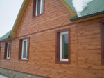 Сайдинг металлический 0,5 мм L-брус ECOSTEEL Кедр матовый