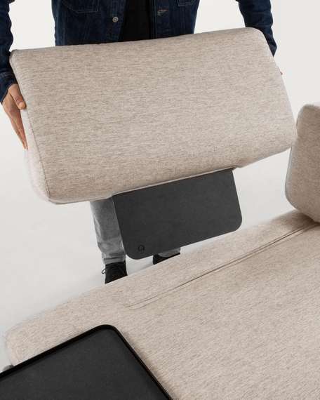 Трехместный диван Compo, бежевый