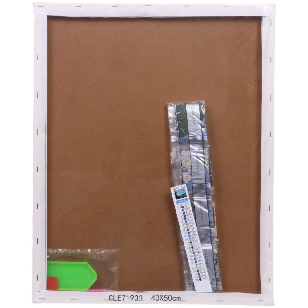 Алмазная мозаика на подрамнике с полным заполнением»МИР ЯРКИХ КРАСОК», репродукция, 40*50см