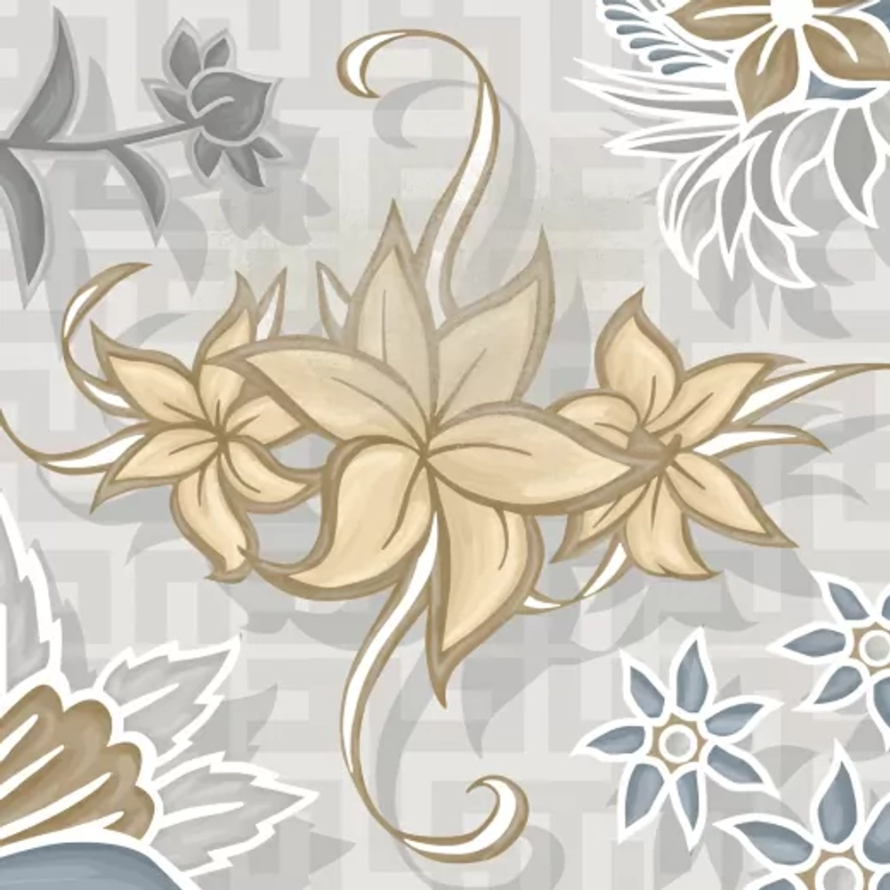 ДЕКОР FLORE GRIS 20X20 ОТ VIVES