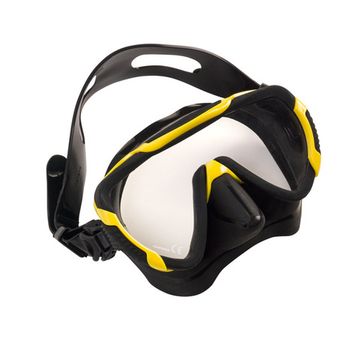 Маска Scorpena Miami черно-желтая