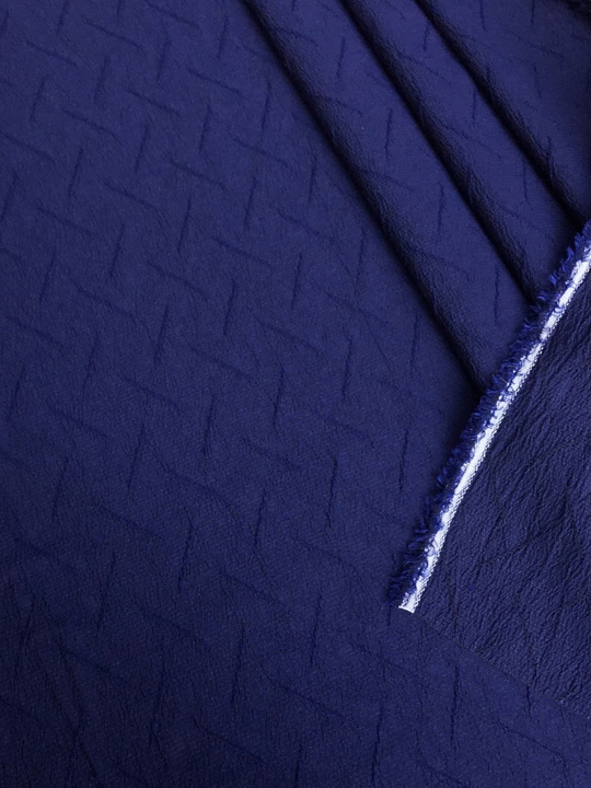 Плательная жаккард, синий темн FC#45