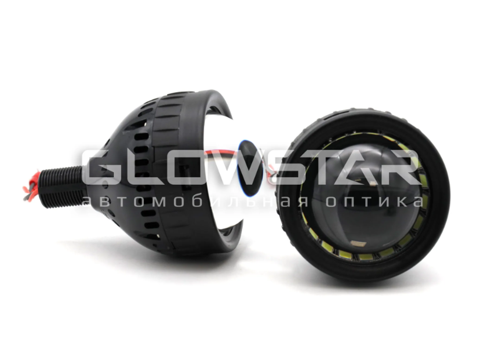 Светодиодные модули LED Aozoom S40 Laser Chip (ALPD-04 PRO) дальнего света с DRL, под маски 3.0 дюйма, крепеж H7/H4, 21Вт (комплект, 2шт)