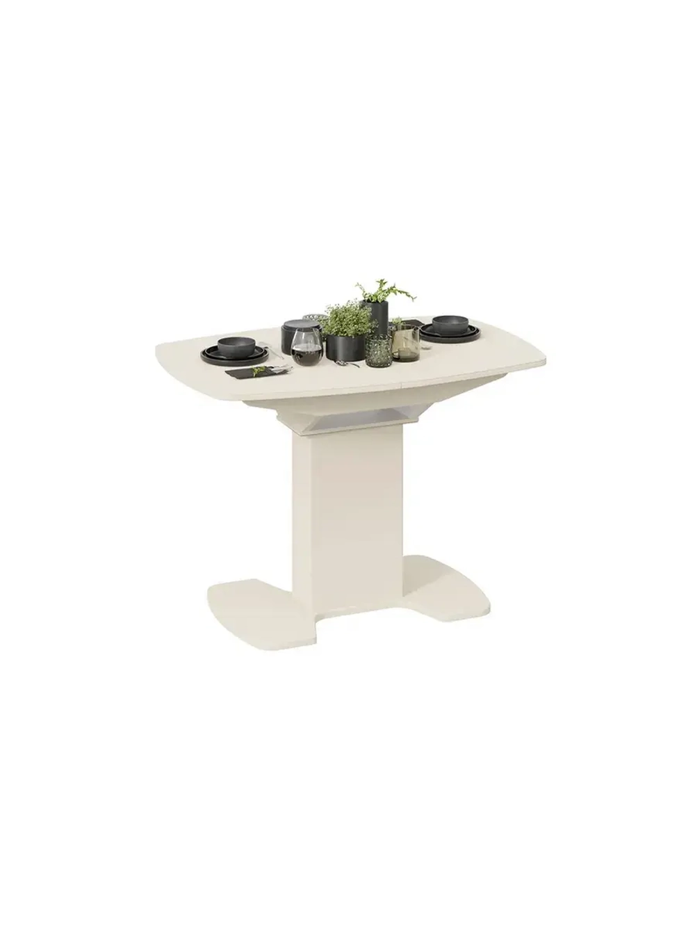 Стол кухонный обеденный раздвижной 110х75х75 см