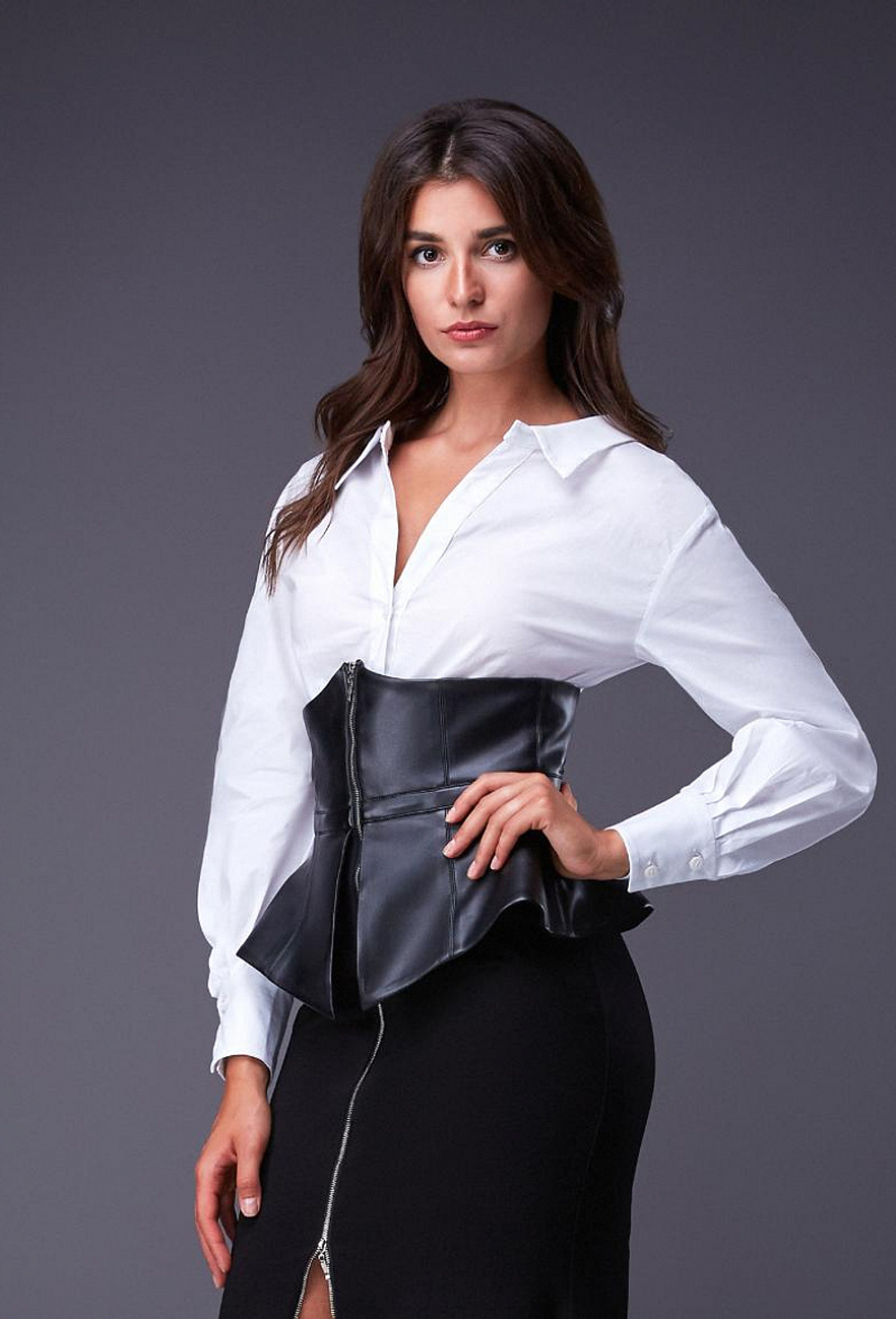 Рубашка оверсайз белая 12-02-20 FW