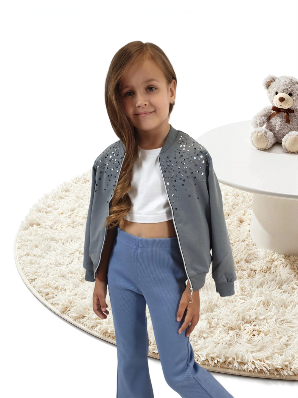 14-24-4 Жакет (бомбер) для девочки