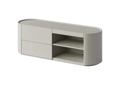 Тумба Lagom под ТВ 2 ящика 2 полки ширина 140 см (серо-бежевый)
