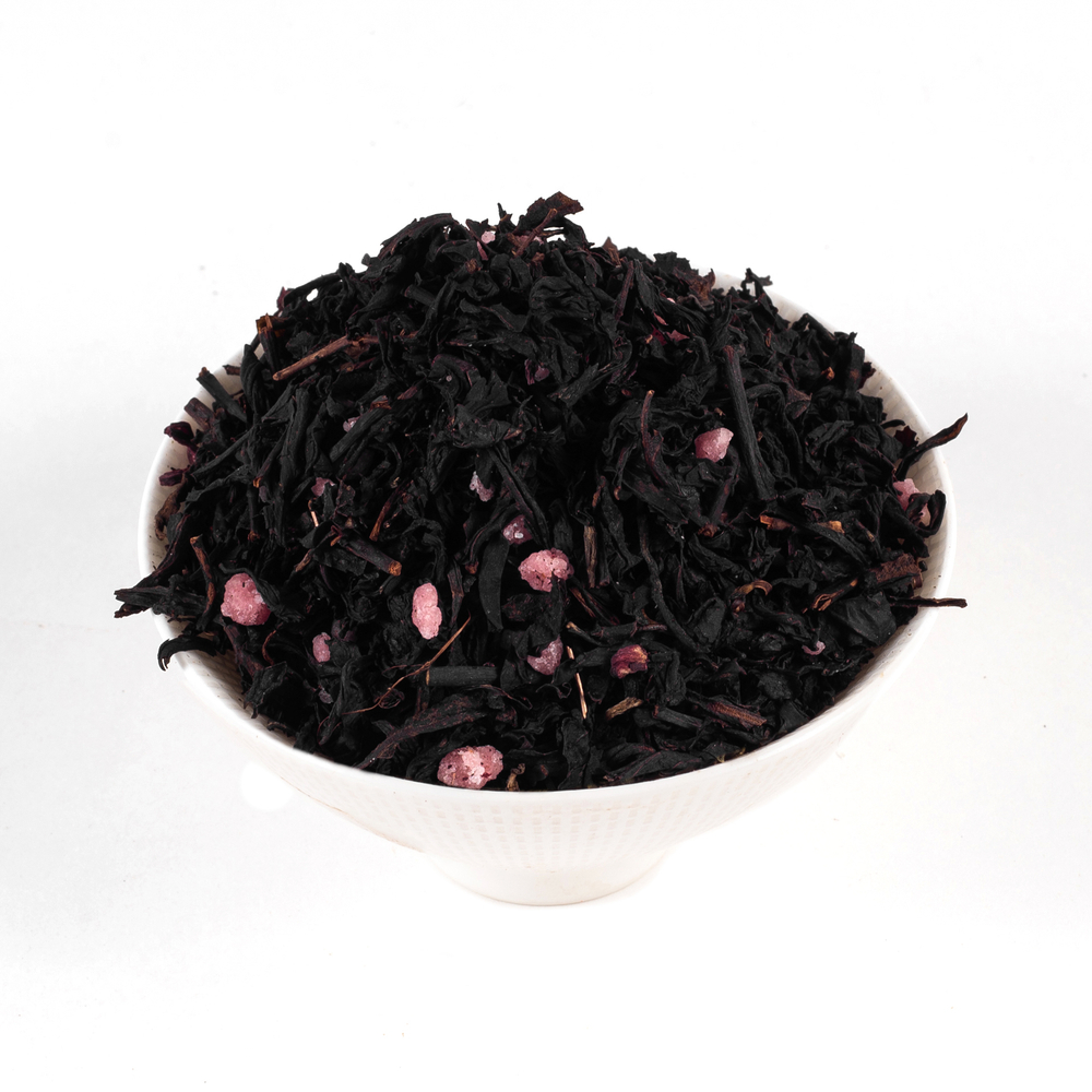 7780D Чай черный ароматизированный БАЗОВАЯ коллекция "Малина красная"