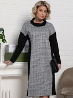 Платье Жанетта (черно-серое) П15128-18М LT Collection