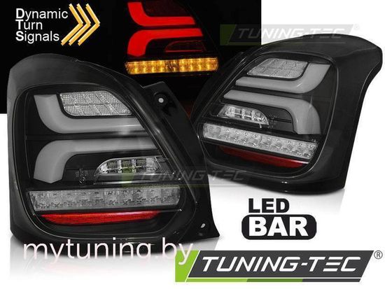 Задние фонари BLACK LED SEQ для Suzuki SWIFT 4 17-