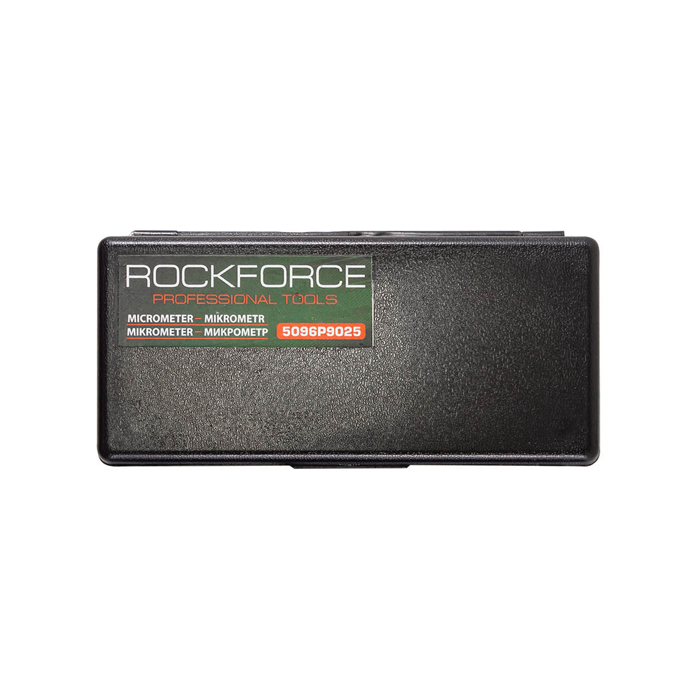 Микрометр (0-25мм, 0.01мм), в футляре RockForce##Rock FORCE RF-5096P9025