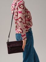 Замшевая сумка Deboro 3017 сливовый