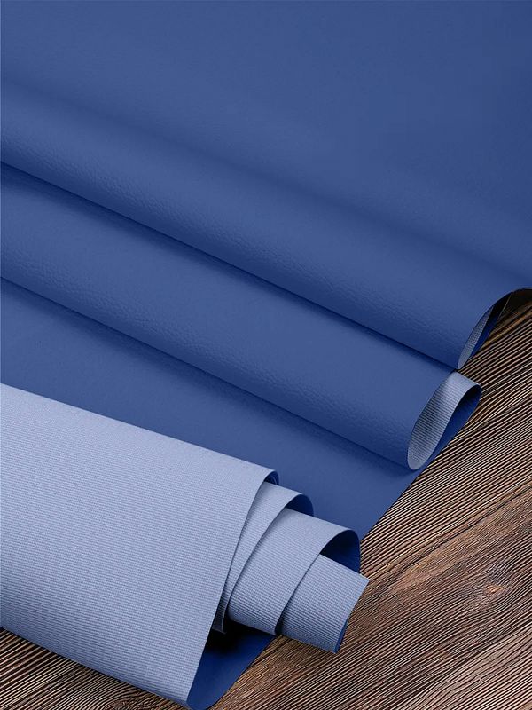 Экокожа 380 г/м², 140 см / 2 метра, 100% PVC, KN.09, голубой
