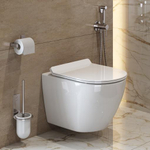 Унитаз подвесной Cezares STYLUS CZR-513-TH-R безободковый с сиденьем CZR-2011-SC