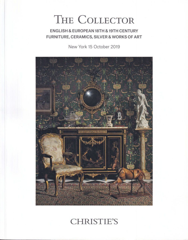 Каталог аукциона Christie’s, Нью-Йорк, Английская и европейская мебель, керамика, серебро и предметы искусства 18-19 веков от 15 октября 2019 года
