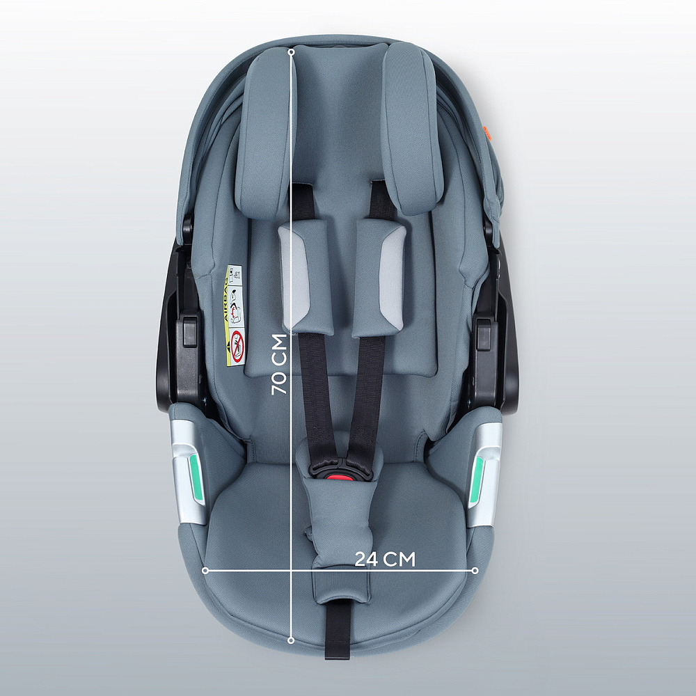 Детская коляска Rant Teo Soft 3 в 1 с автокреслом Aster Zero Graphite Graphite