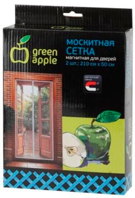 Сетка москитная на дверь 210x50см GREEN APPLE GBN007