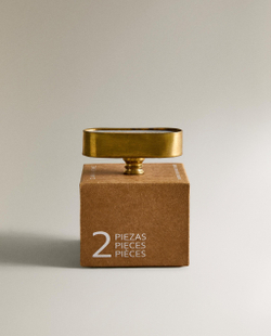 Мебельная ручка Zara Home, 2х5х5 см, золотой, 2 шт., 9399/555