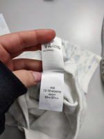 Боди Marks&Spencer практичный на 1/1,5 года