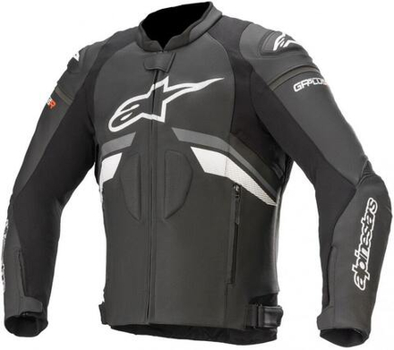 ALPINESTARS Мотокуртка мужская кожаная GP PLUS R V3 LEATHER JACKET черно-серо-белый 3100520