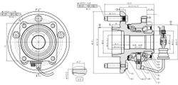 Ступица задняя в сборе L=R CHEVROLET Captiva/OPEL Antara mot.2.4L GANZ GIM03035