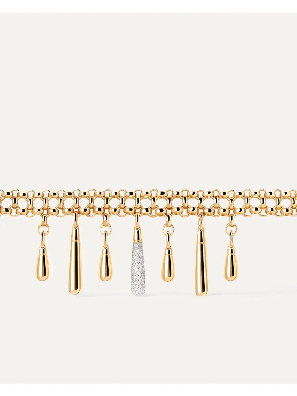 Колье Jelly Choker серебро 925 пробы покрытое золотом