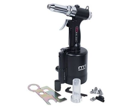 Цена на Пневмогидравлический заклепочник MIGHTY SEVEN (PA-201V) для заклепок диаметром 2,4 до 6,4 мм, пневмоудержание заклепки